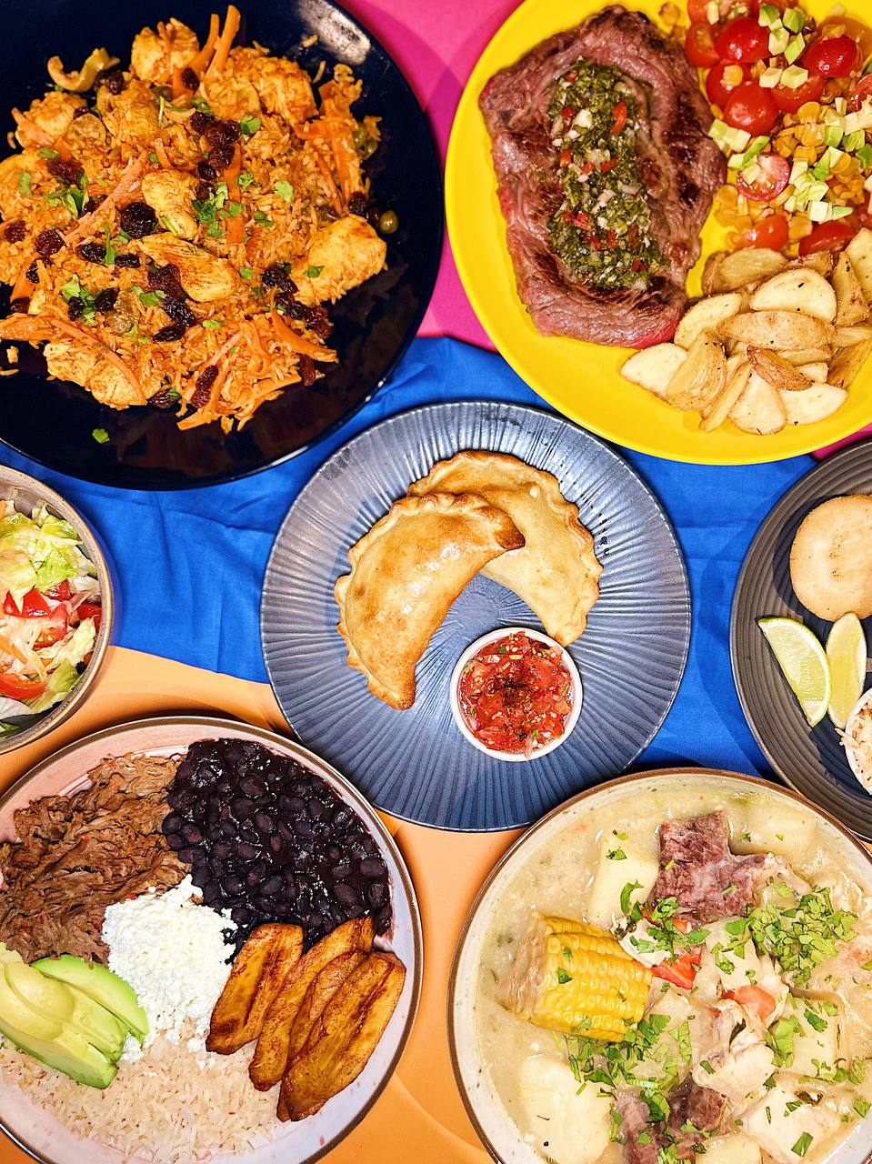 Mix of Latin Kitchen Plates